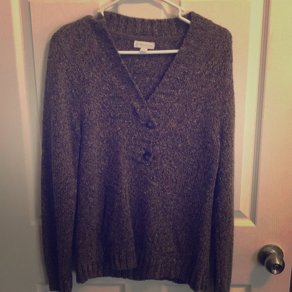 Brown knit sweater